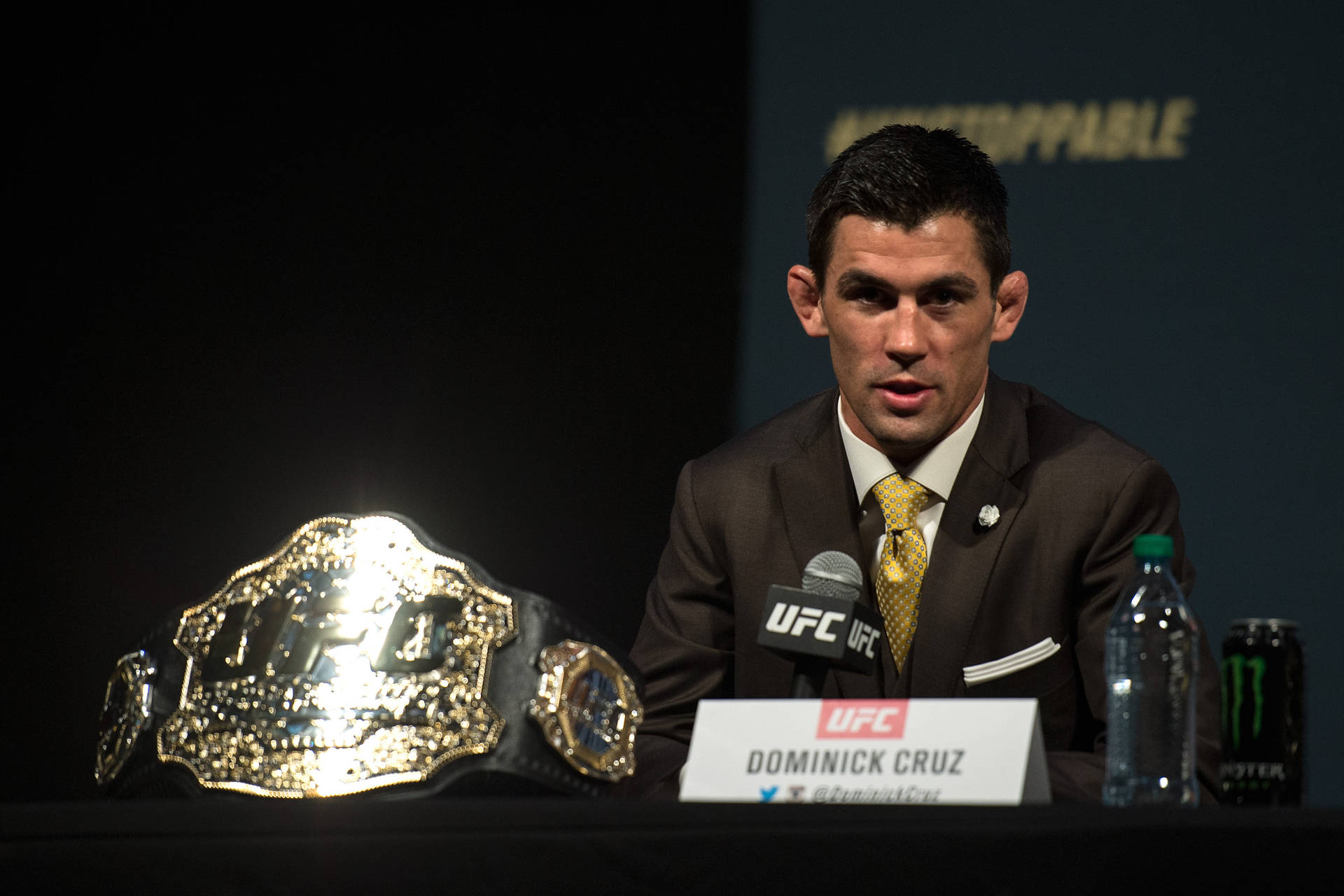 Dominick Cruz With Ufc Belt