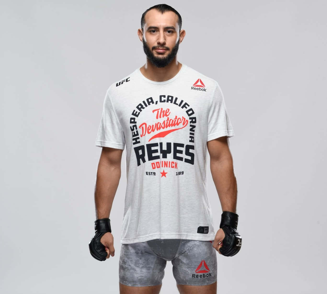 Dominick Reyes U F C Fighter Promotional Portrait Background