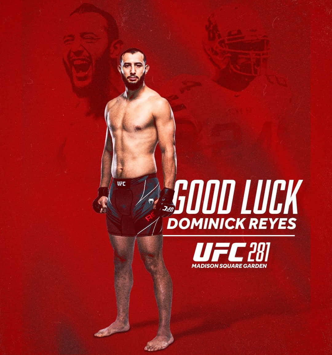 Dominick Reyes U F C281 Good Luck Poster Background