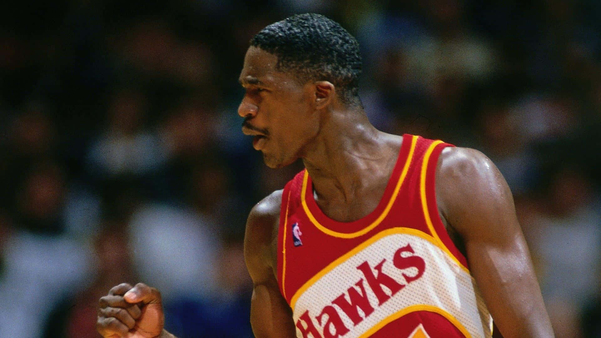 Dominique Wilkins Atlanta Hawks Game Photography Background