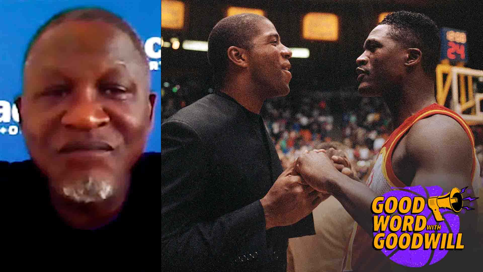Dominique Wilkins Good Word With Goodwill Background