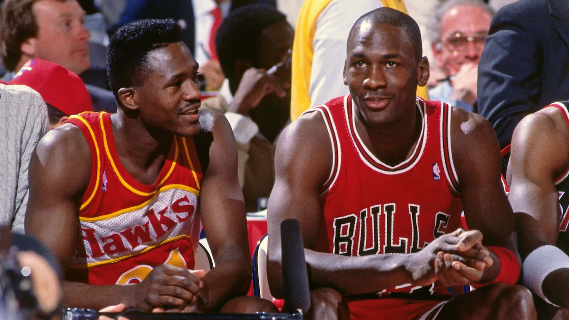 Dominique Wilkins Michael Jordan Basketball Photography Background