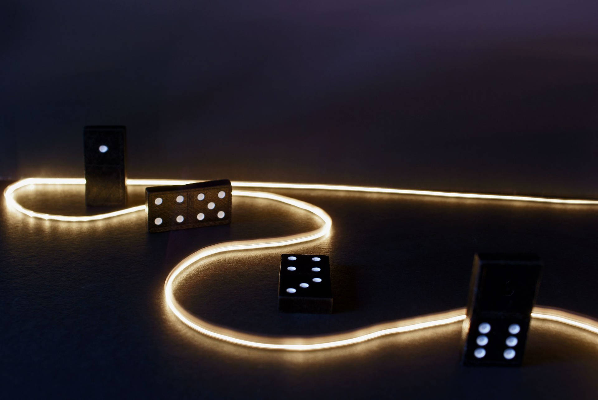 Dominos And Led Strip Light