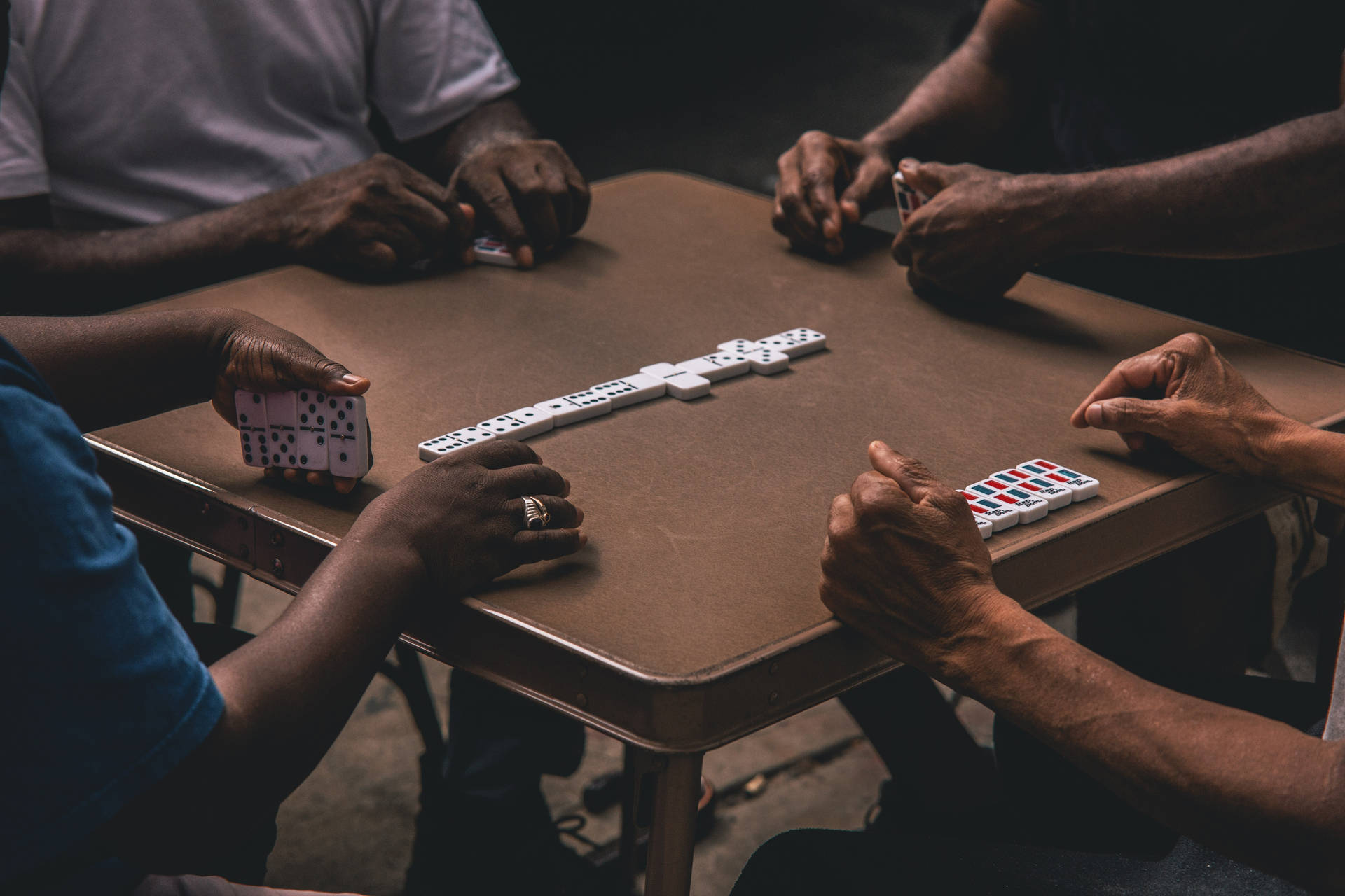 Dominos Around The Table