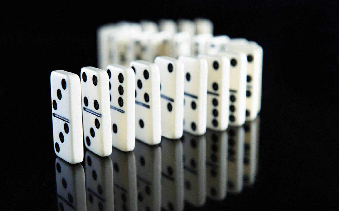 Dominos Lined Up Background