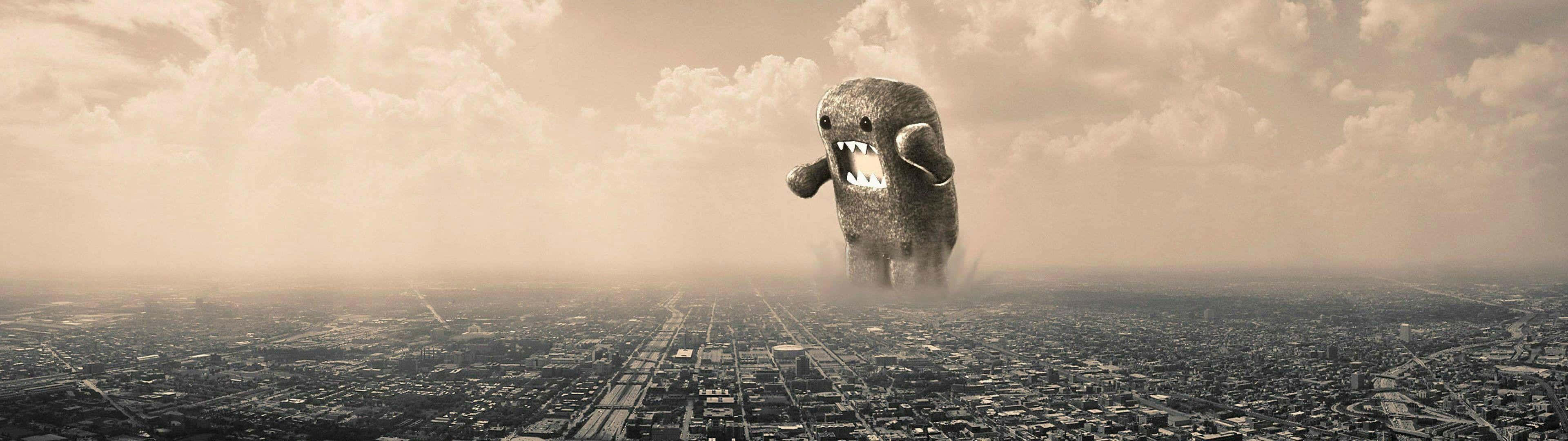 Domo Kun Multi Monitor Display Setup