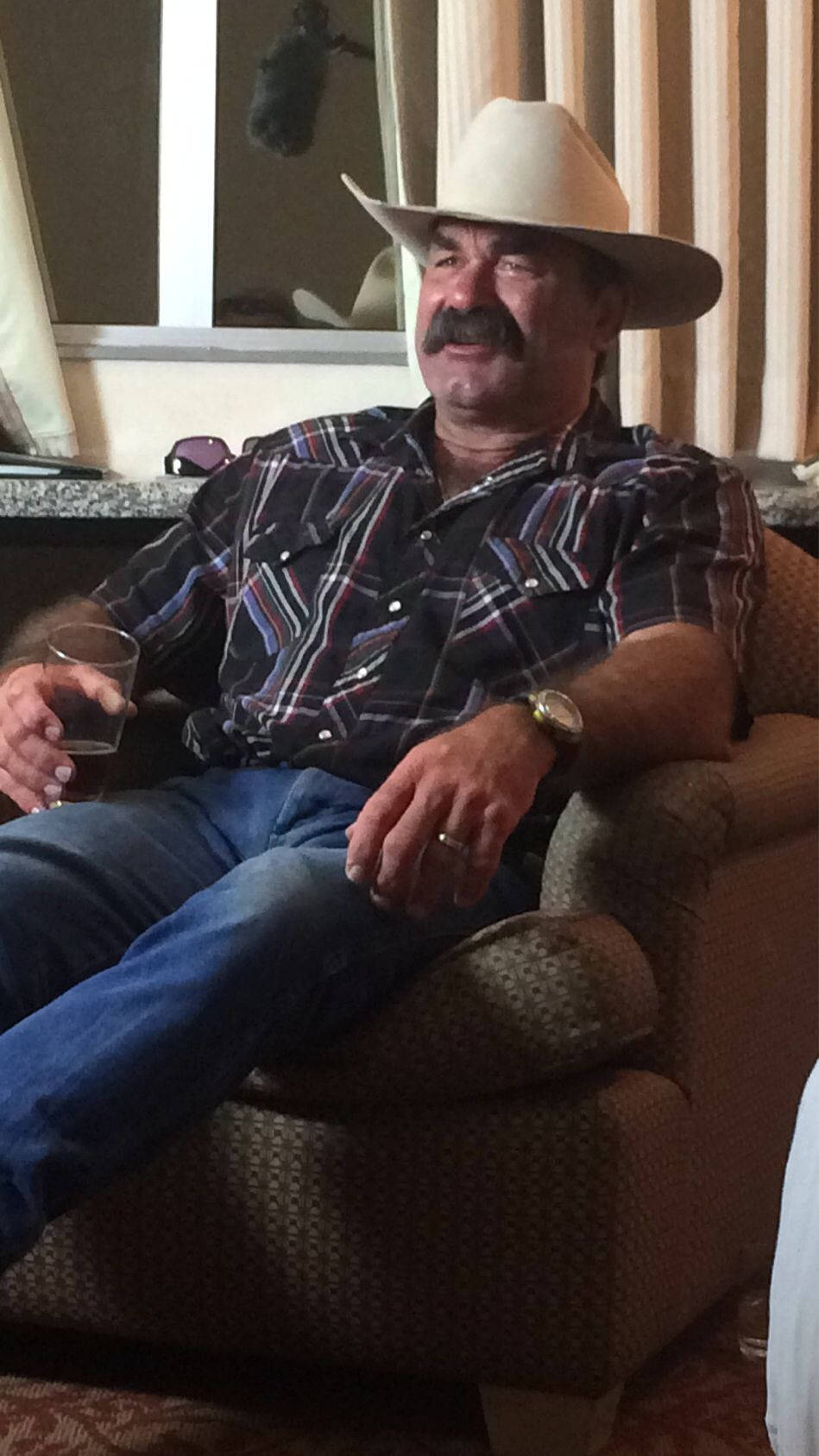 Don Frye Sitting On Armchair