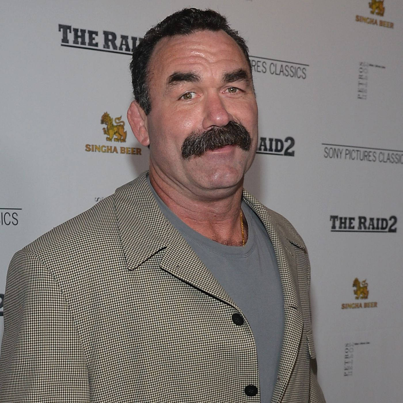 Don Frye With Checkered Suit Jacket