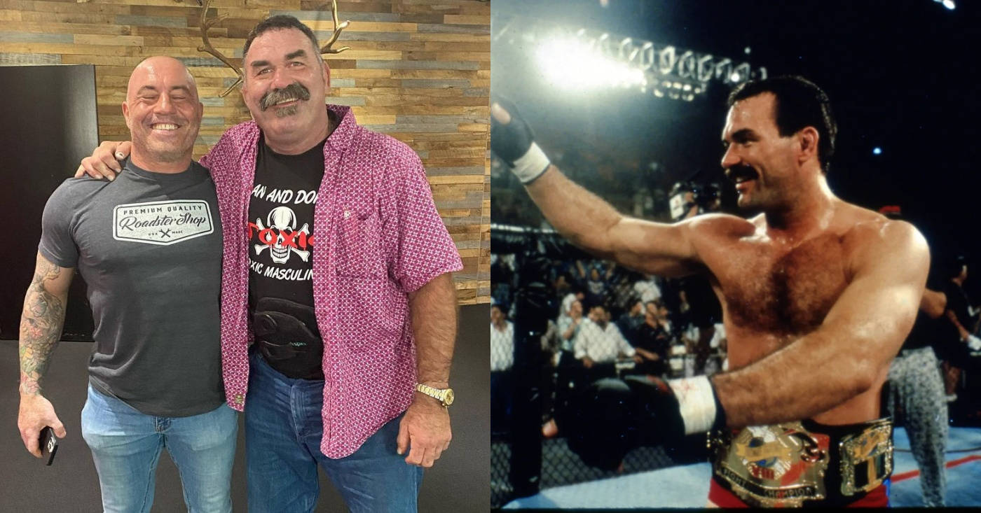 Don Frye With Joe Rogan Background