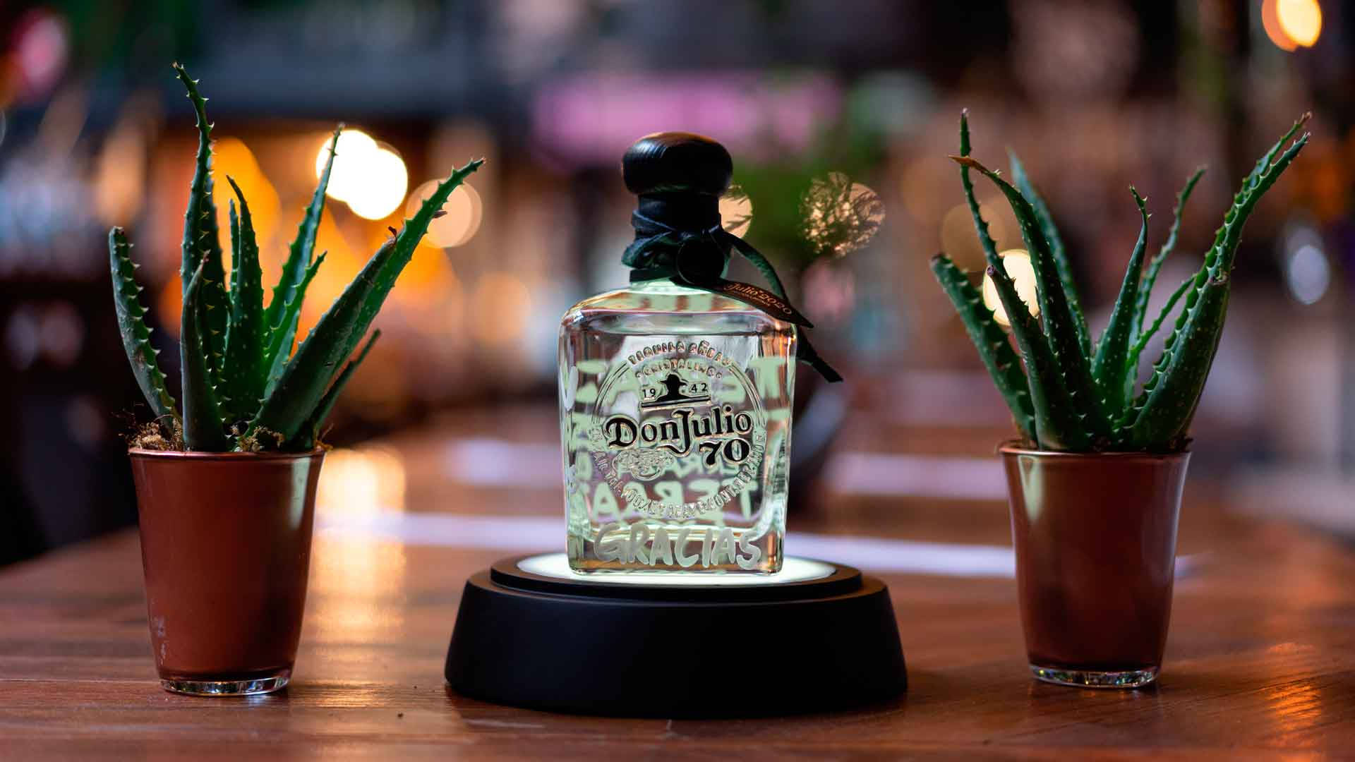 Don Julio Tequila With Tiny Plants