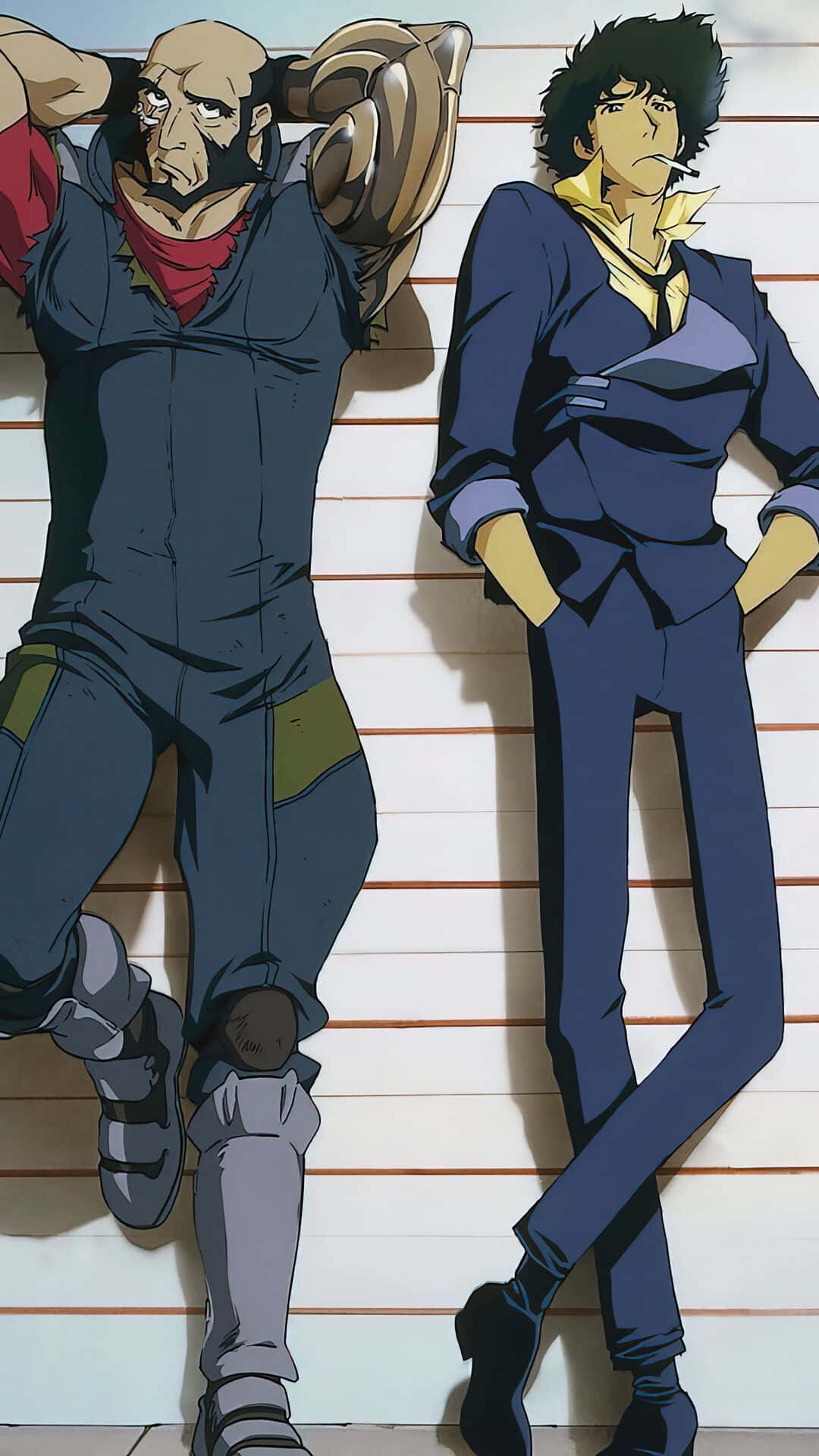 Don't Miss Out On Witnessing The Epic Adventures Of The Cowboy Bebop Crew On Your Iphone Background