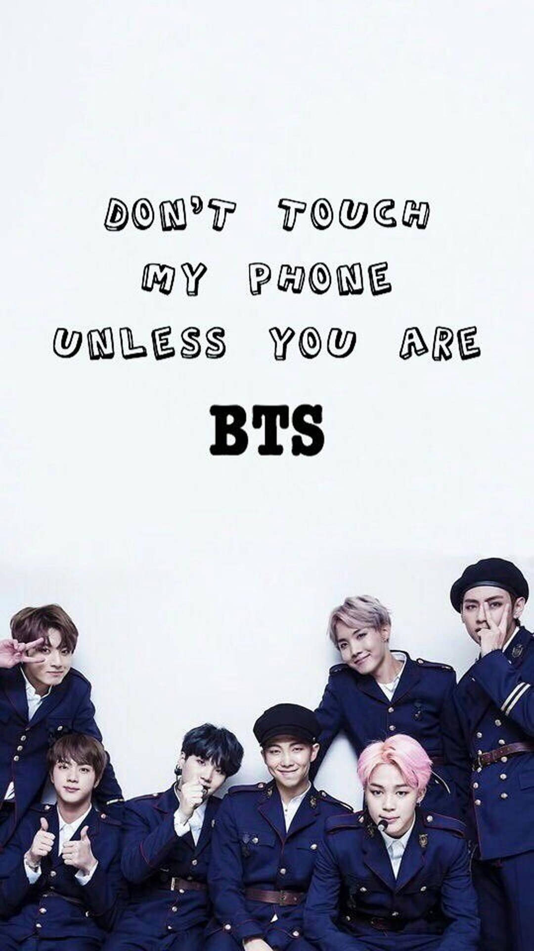Don't Touch My Phone Bts Lockscreen Background