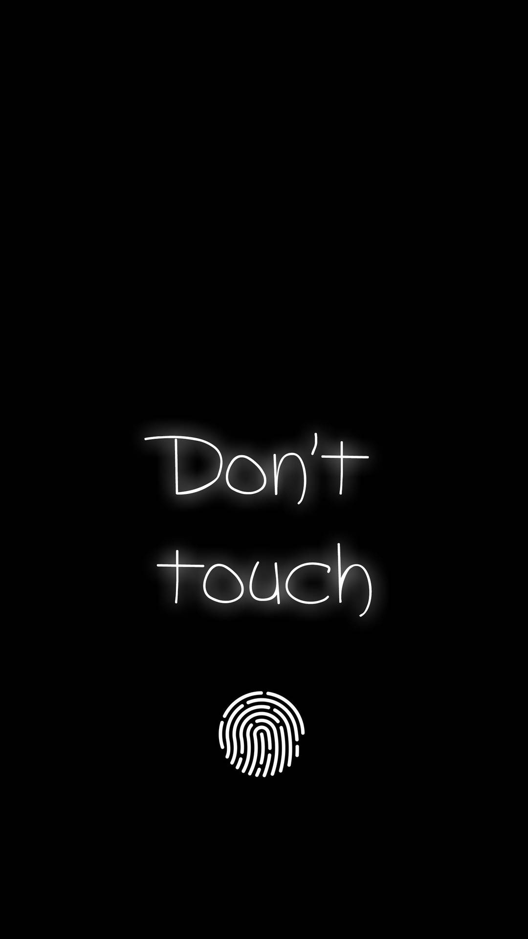 Don't Touch My Phone Circle Print Background