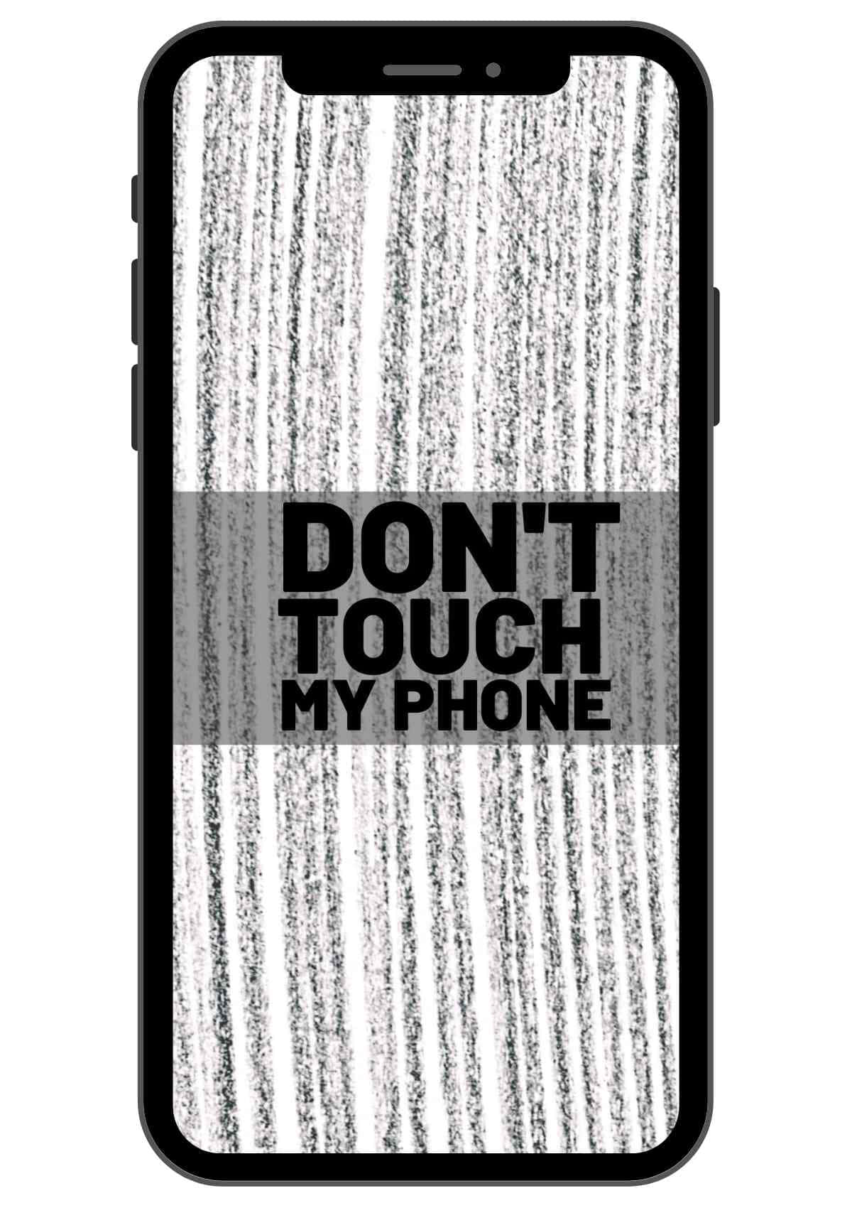 Don't Touch My Phone Iphone Xs / Xs Max / Xr / Xs Max / Xr Background