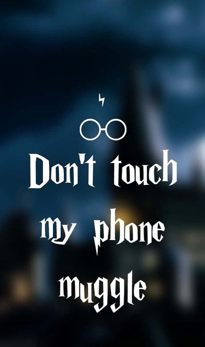 Don't Touch My Phone Muggle Funny Lock Screen