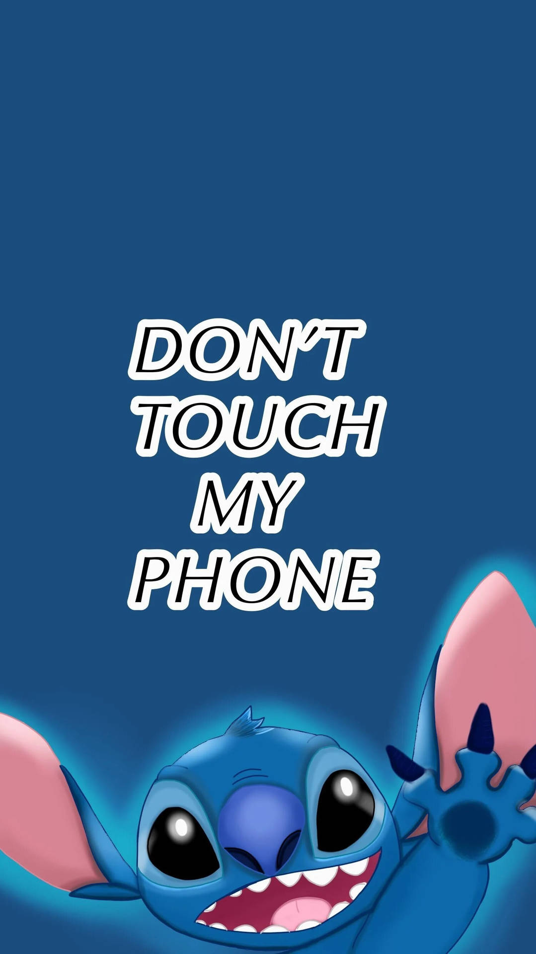 Don't Touch My Phone Stitch Background