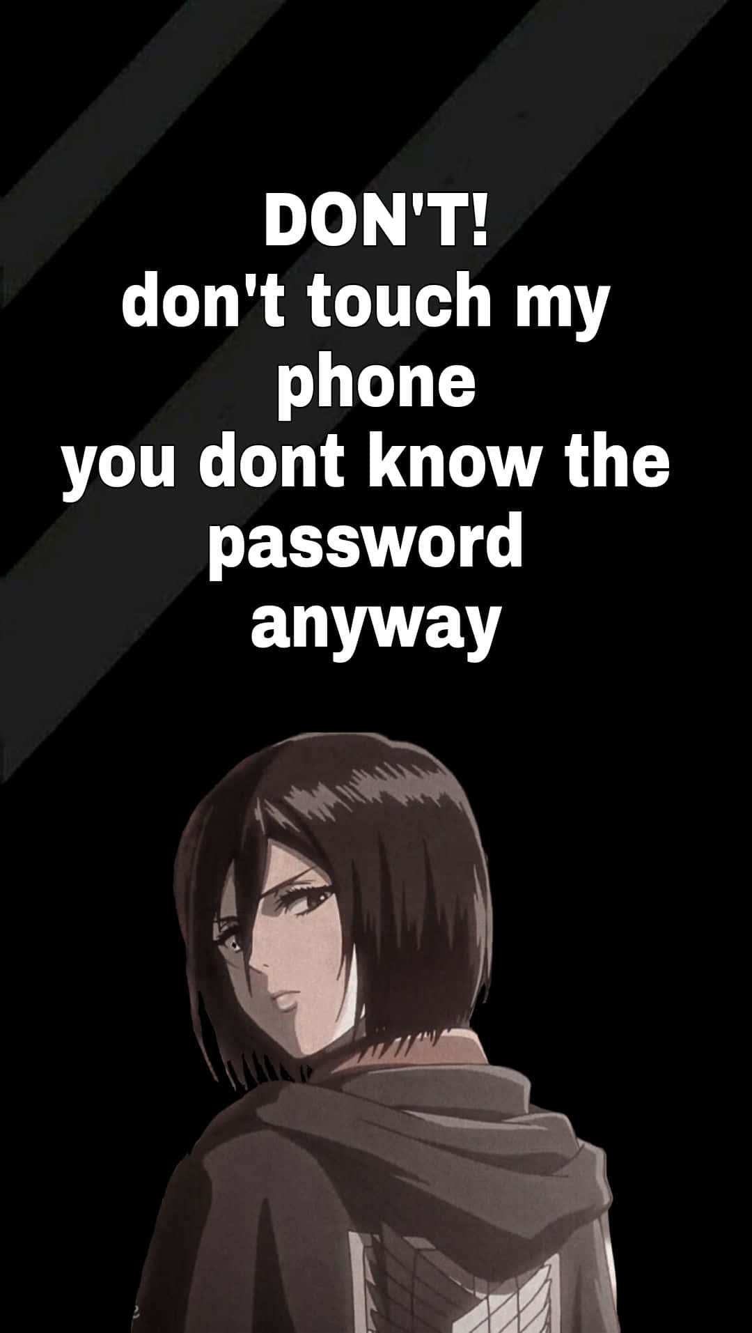 Don't Try To Touch My Phone! Background