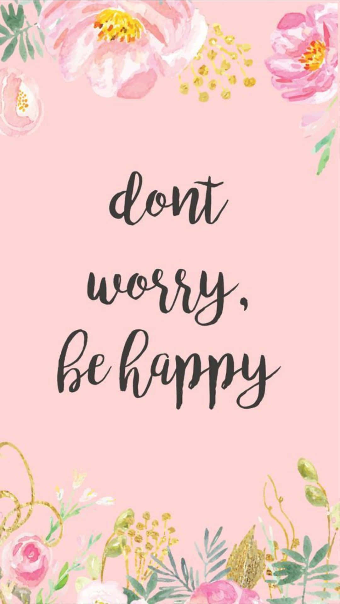 Don't Worry Be Happy Poster Background