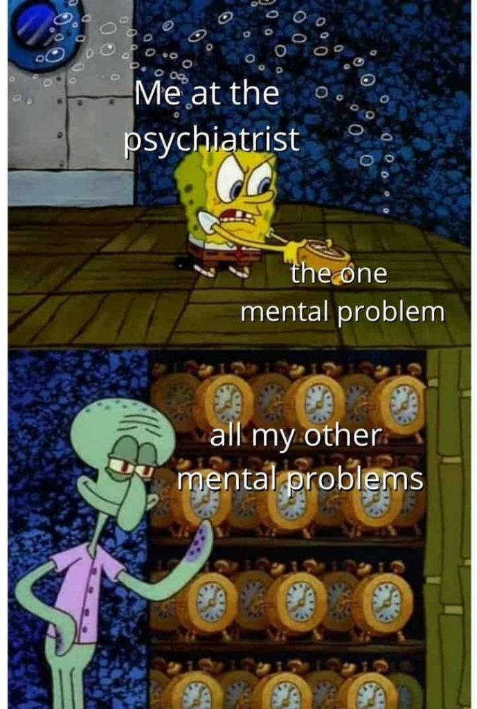 Don't Worry, It's Probably Just Spongebob Meme Related Mental Problems Background