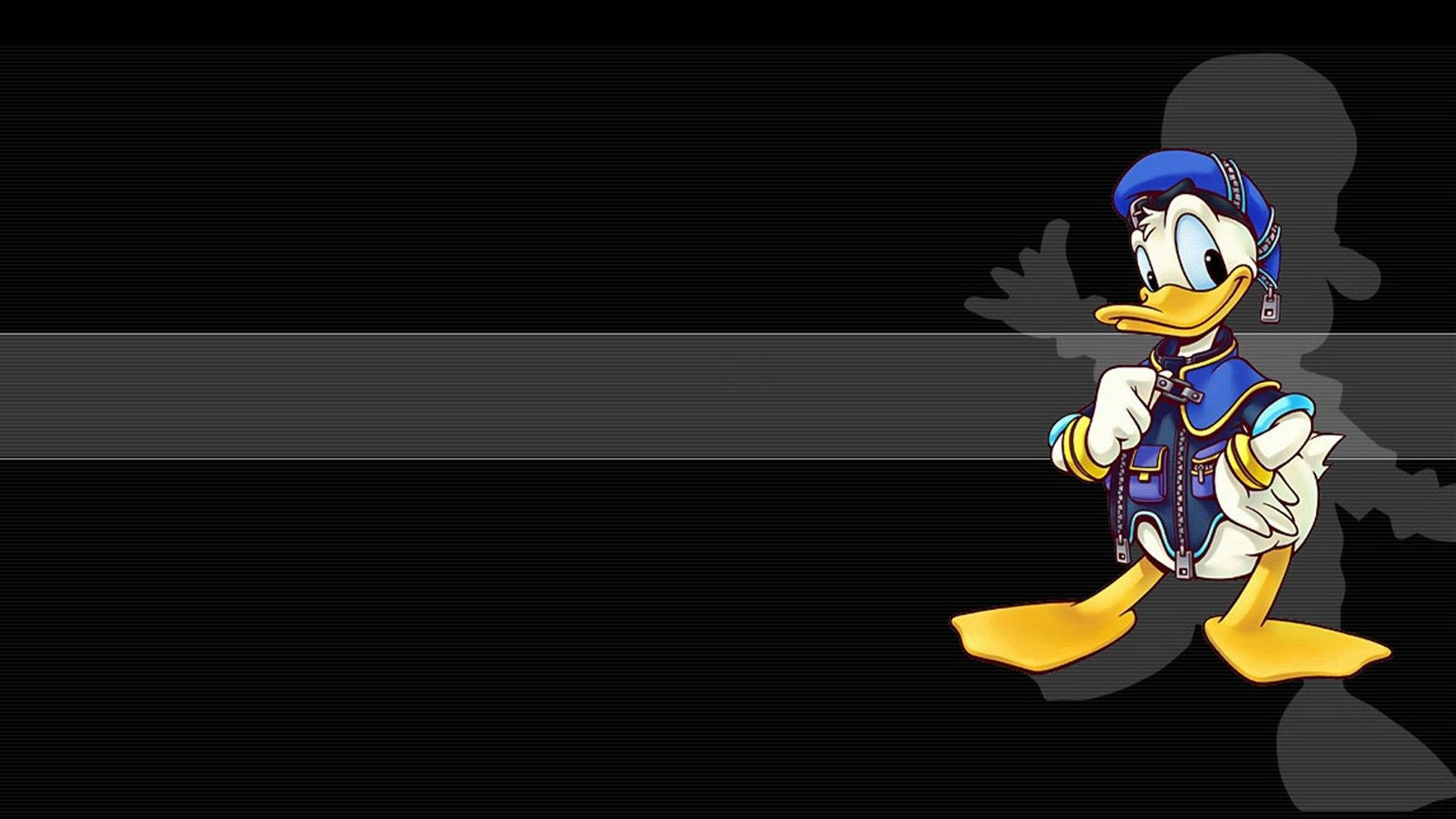 Donald Duck Black Background Background
