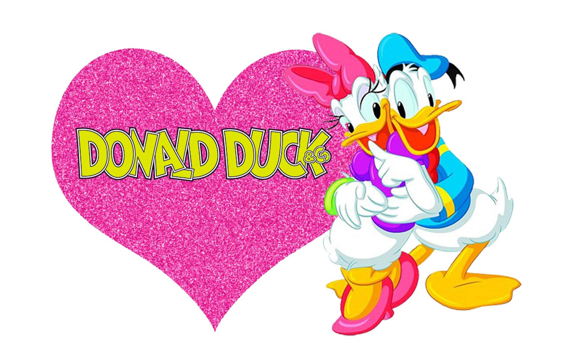 Donald Duck Love Daisy Duck Background