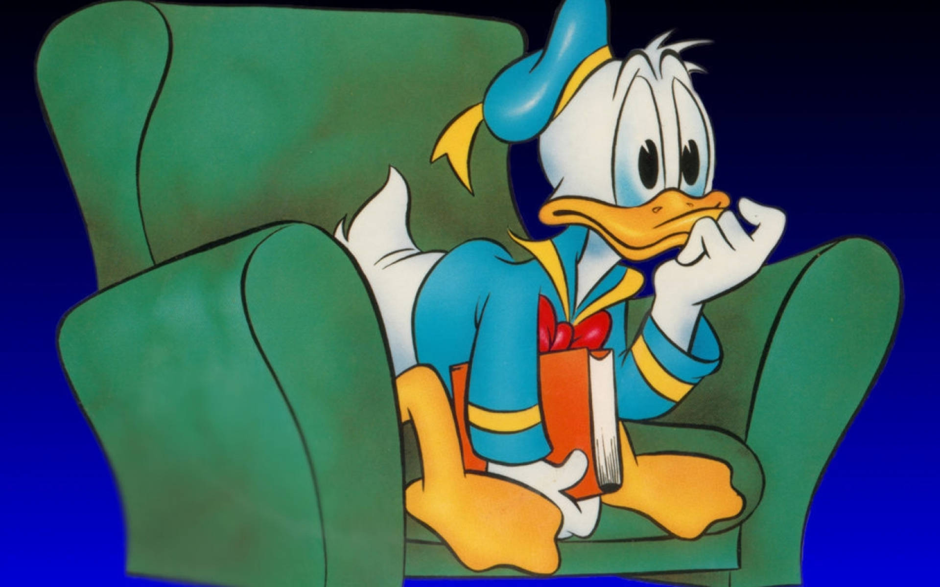 Donald Duck On Sofa Background