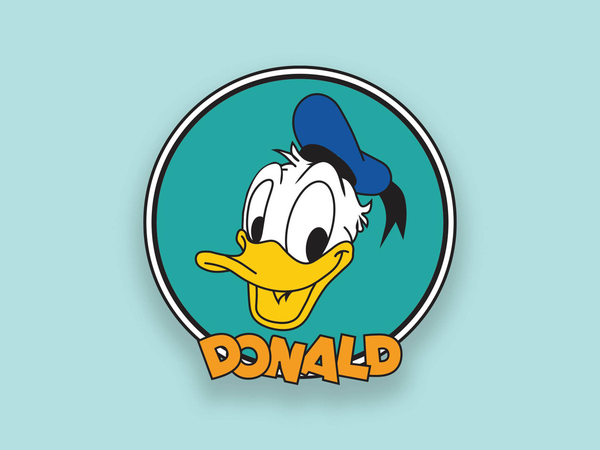 Donald Duck Vector Art Background