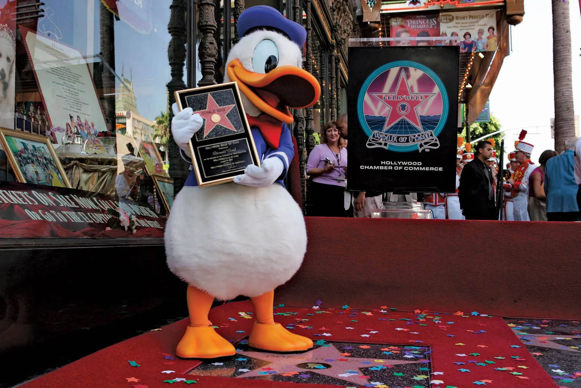 Donald Duck Walk Of Fame Background