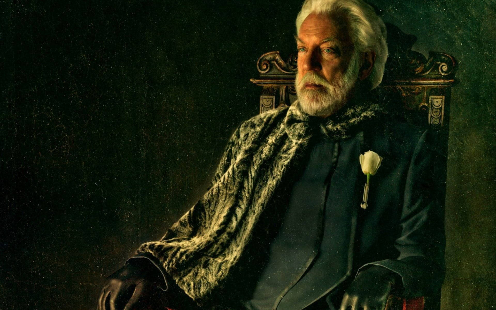 Donald Sutherland As President Snow Background