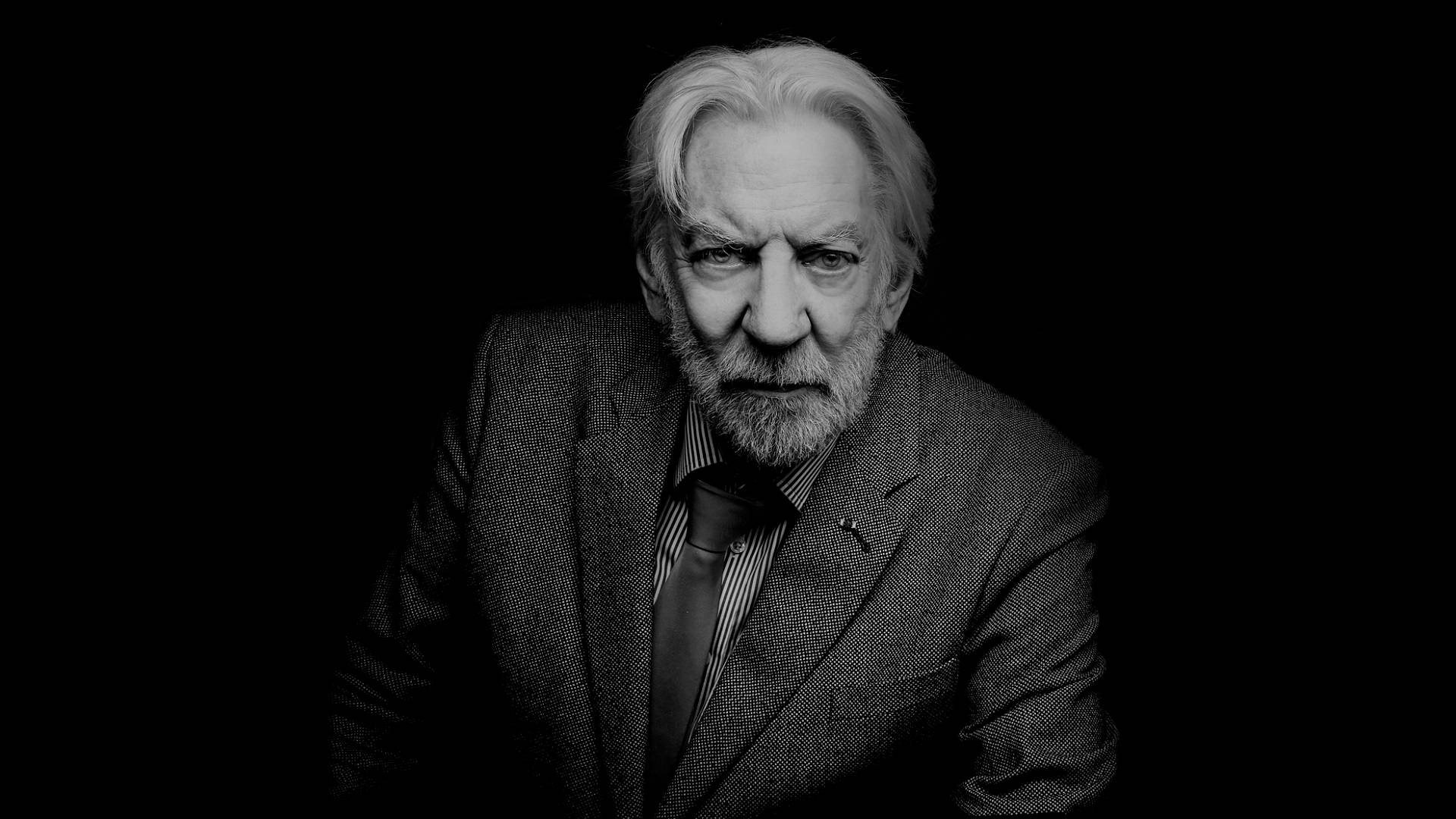 Donald Sutherland Greyscale Background