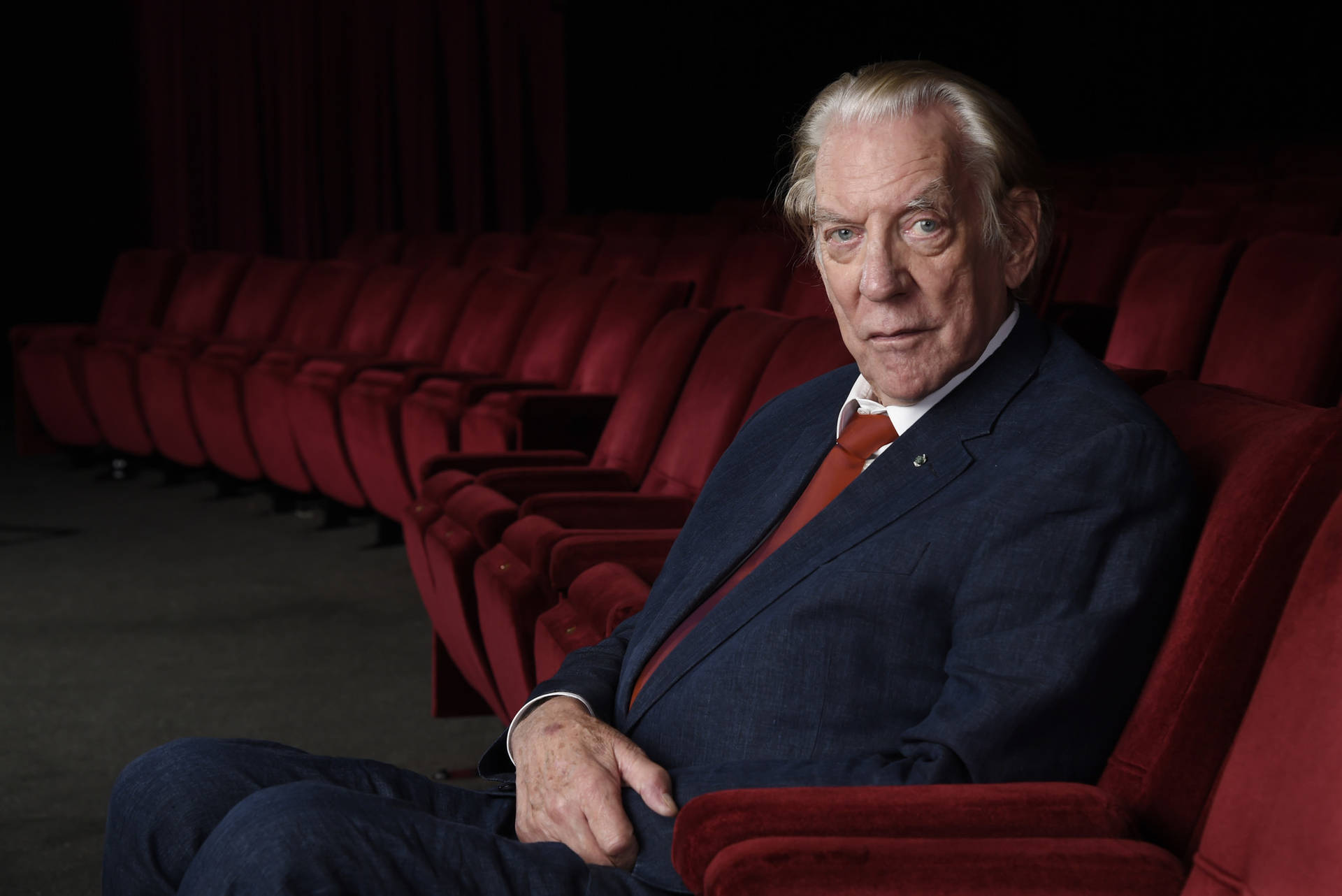 Donald Sutherland In A Cinematic Moment Background