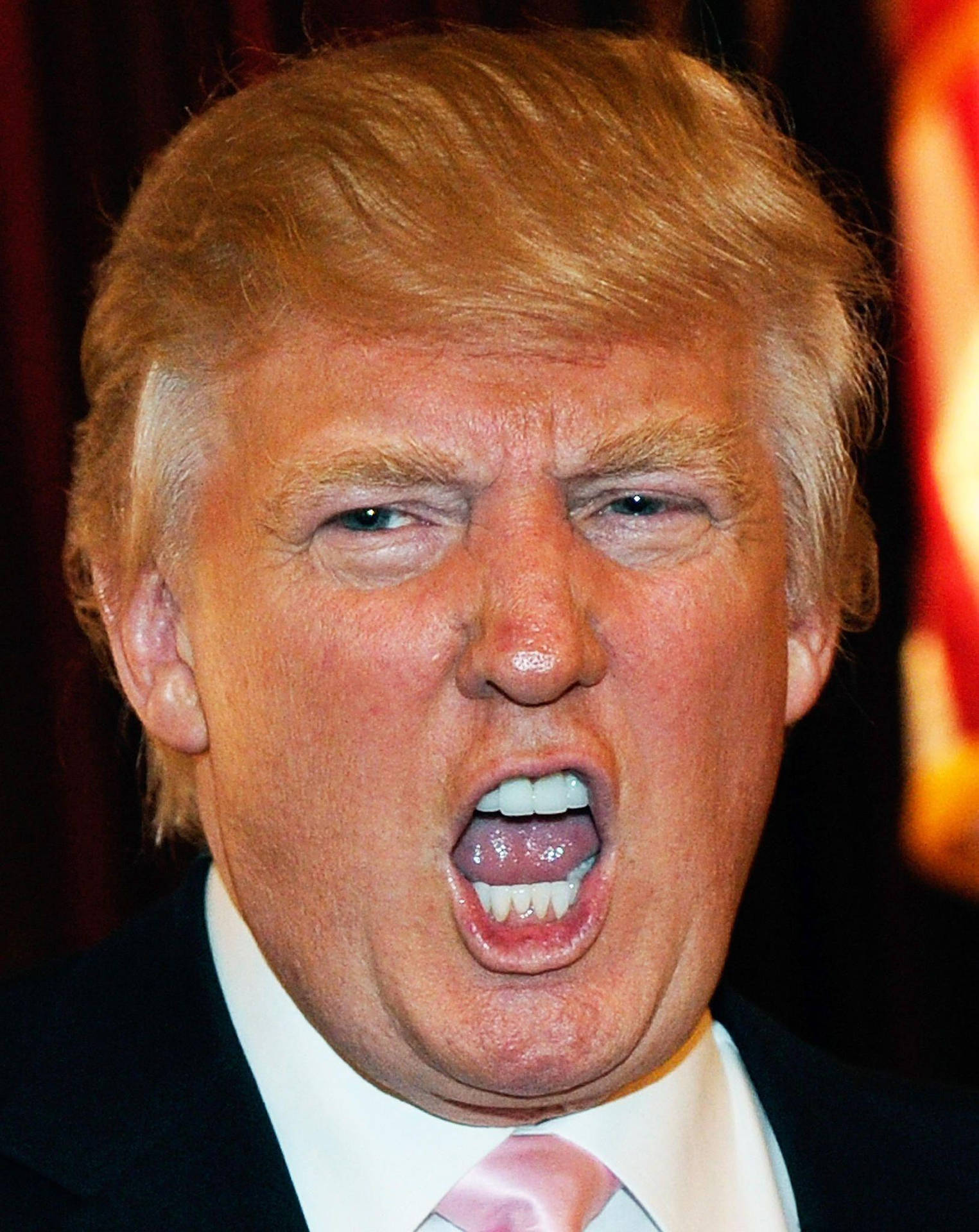 Donald Trump Angrily Yelling