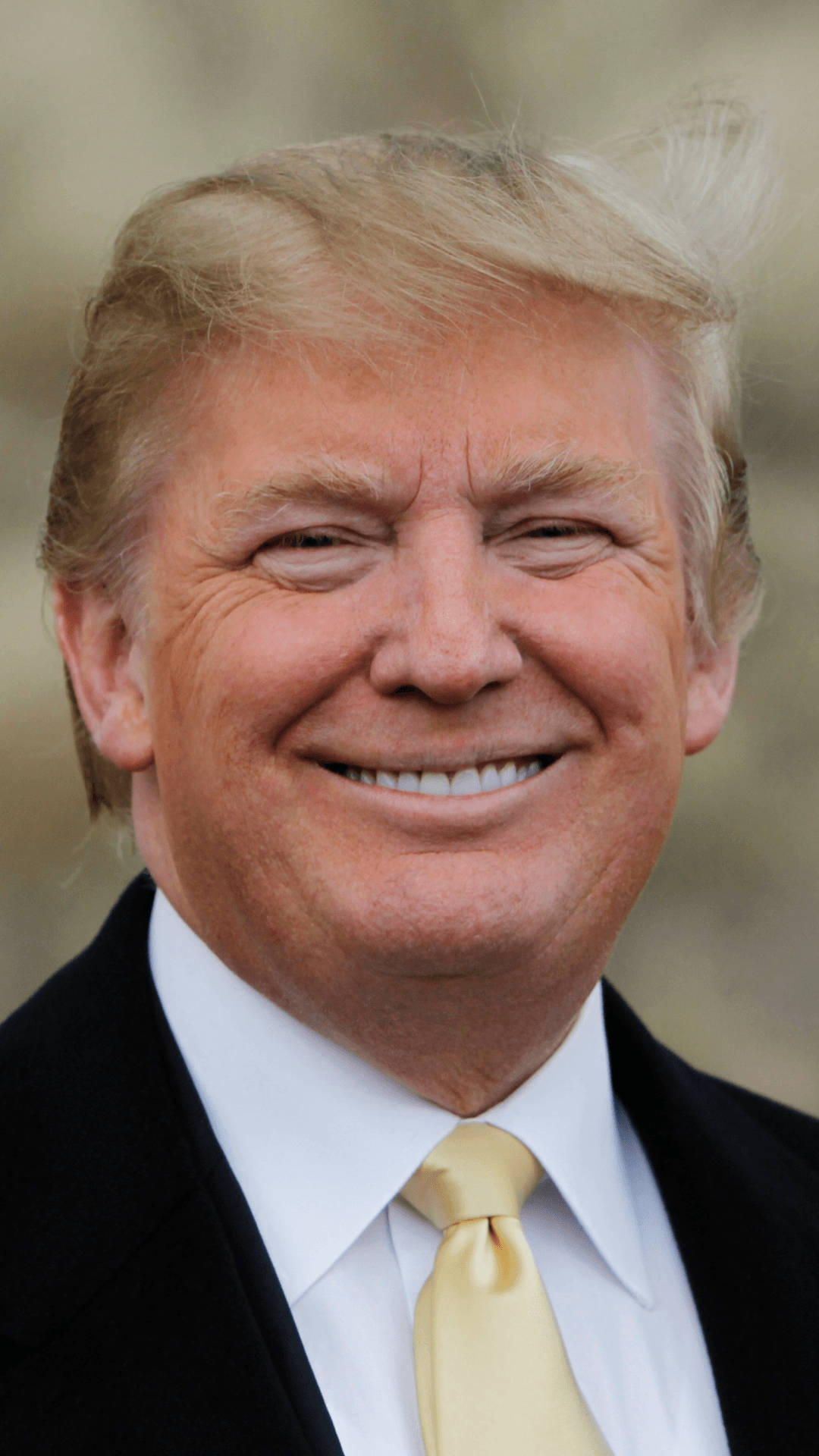 Donald Trump With Toothy Grin Background