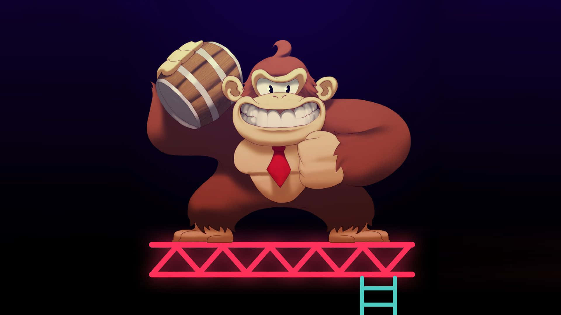 Donkey Kong In Action Background