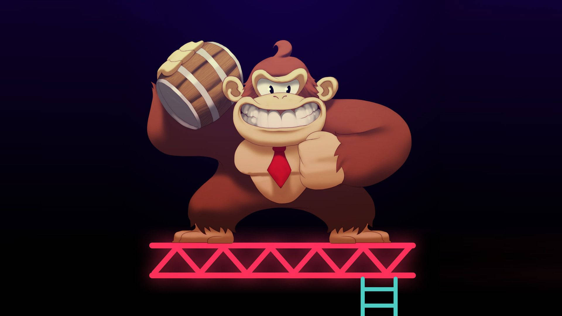 Donkey Kong Poster Nintendo Character Background