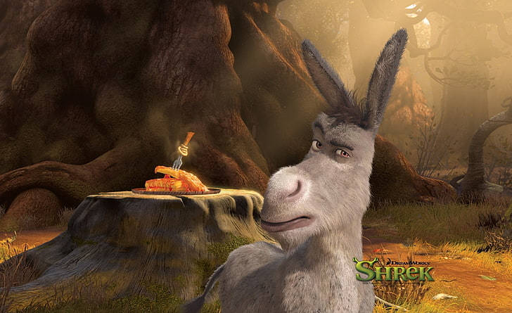 Donkey's Eyebrow In Shrek Forever After Background