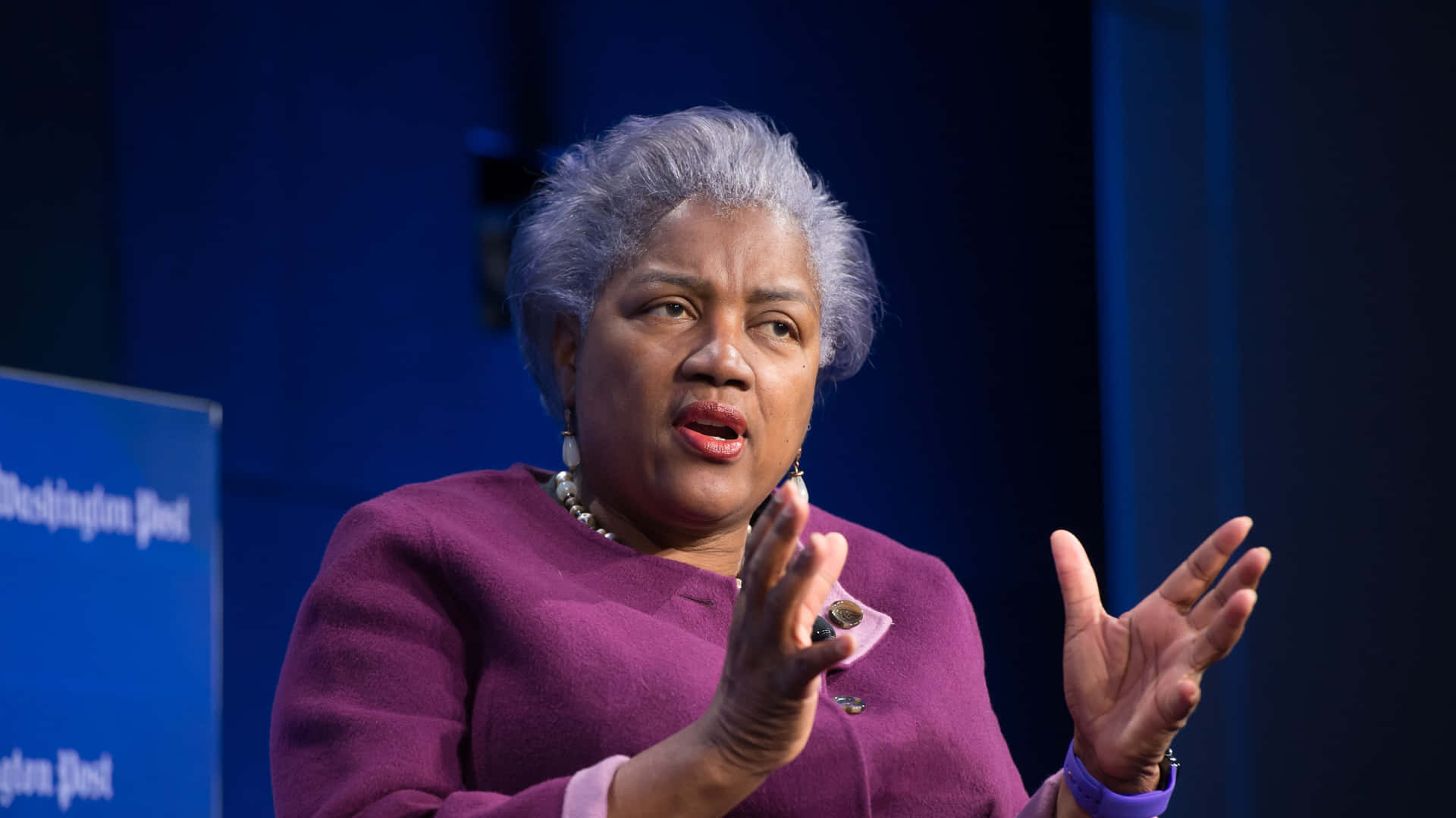 Donna Brazile At An Event Background