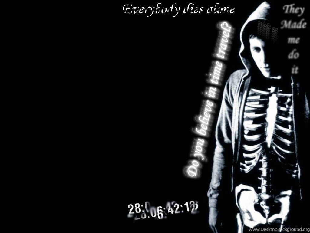 Donnie Darko Skeleton With Jacket Background