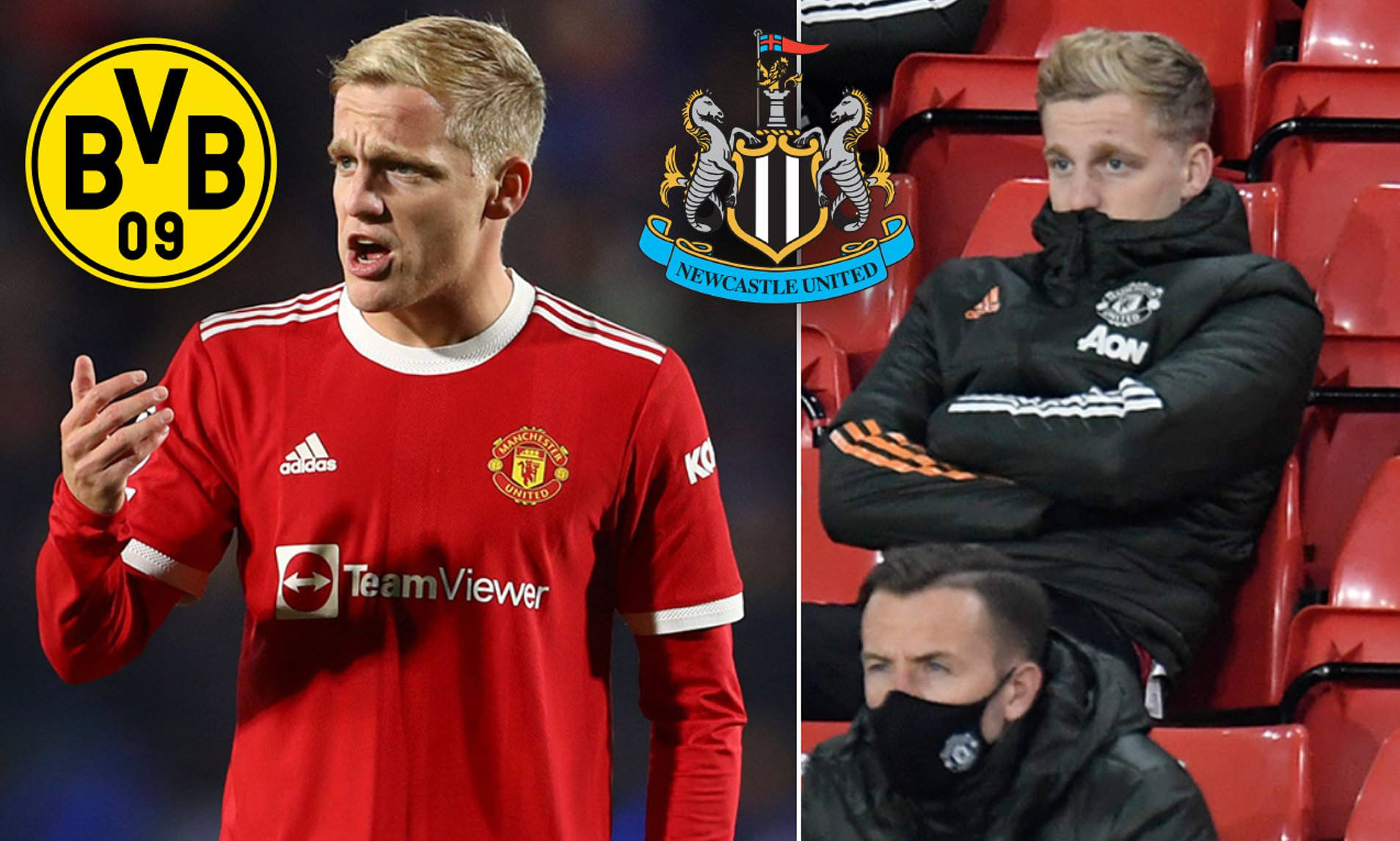 Donny Van De Beek Photo Collage Background