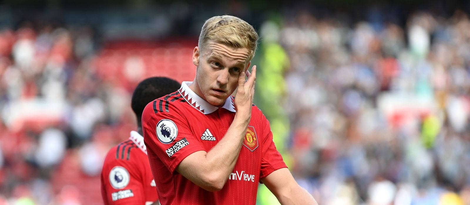 Donny Van De Beek Touching Face