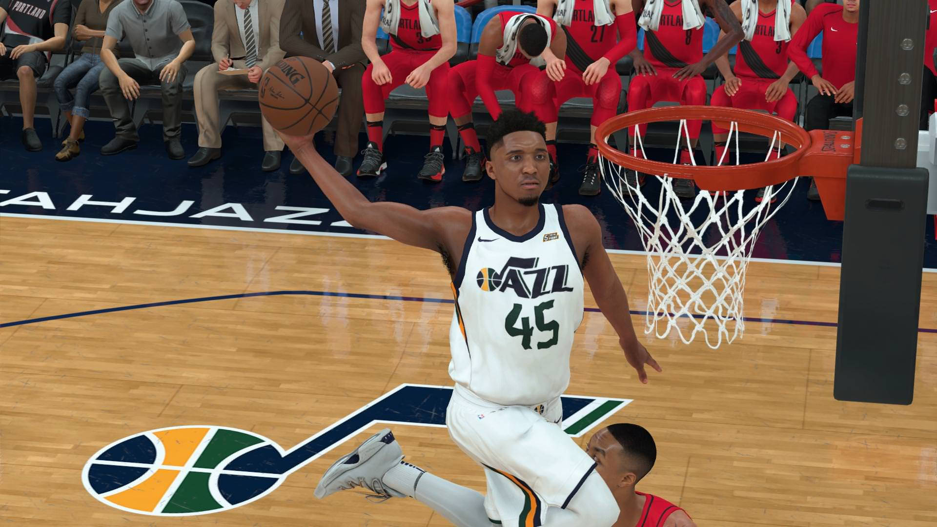 Donovan Mitchell Nba Game Background