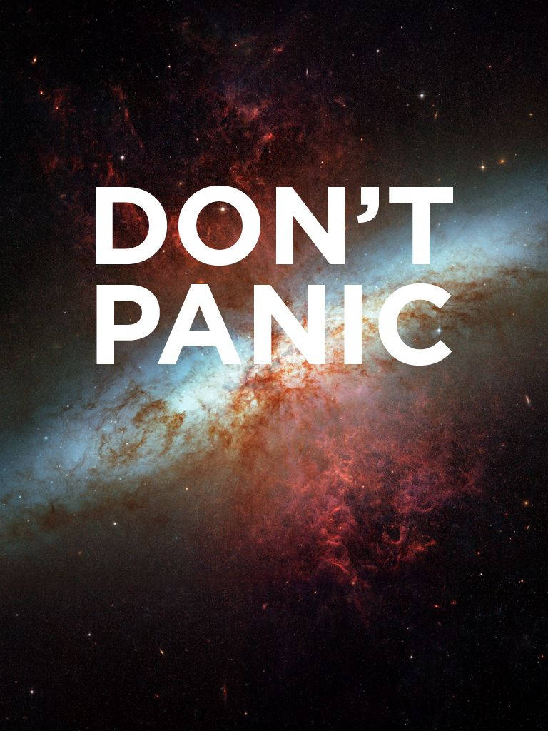 Don’t Panic Cosmic Background Background