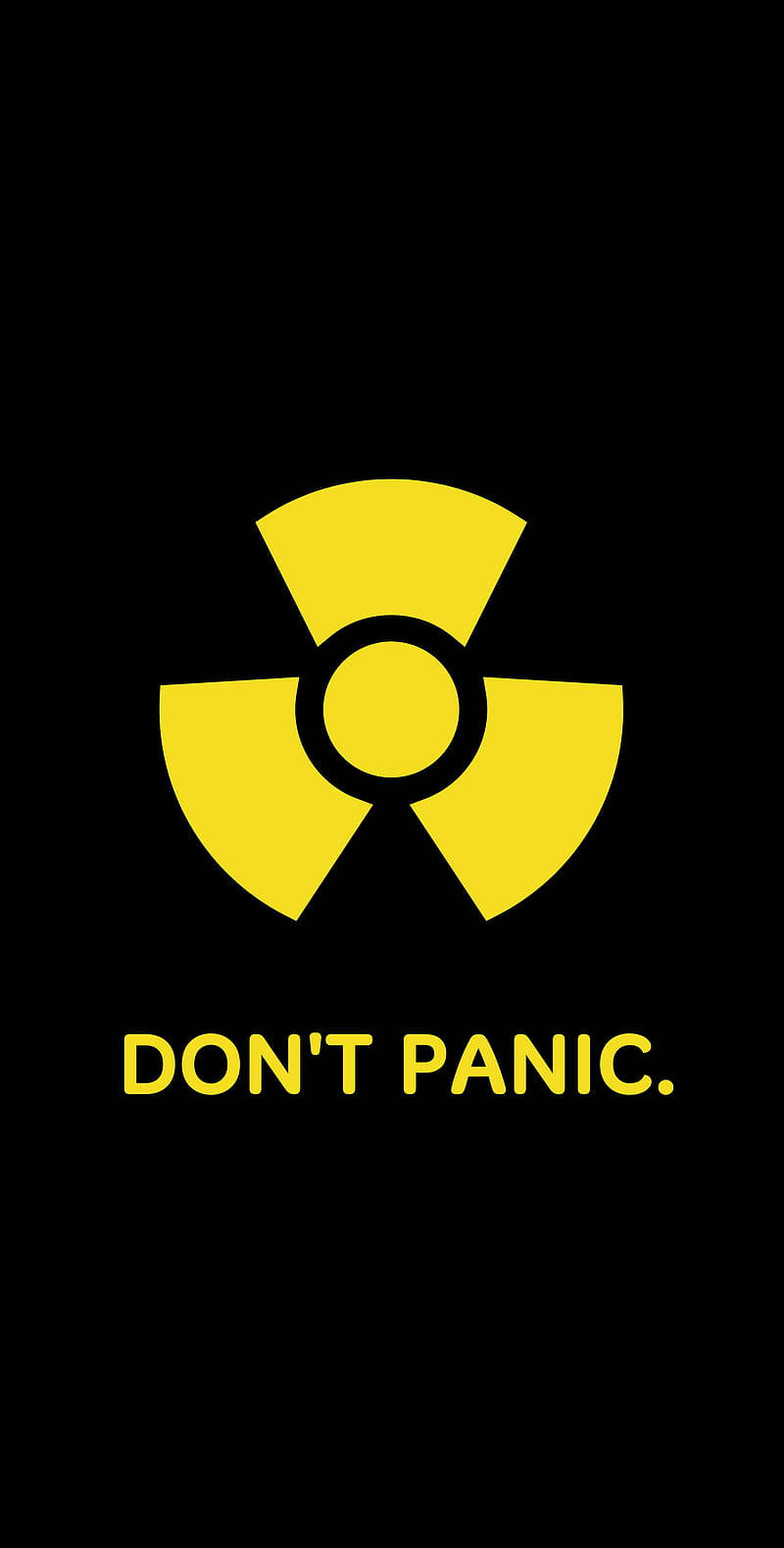 Don’t Panic Hazard Symbol Background