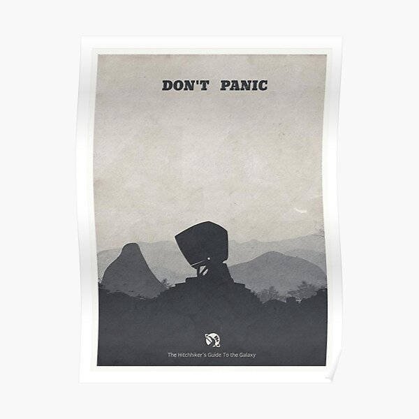 Don’t Panic Hitchhiker’s Guide Poster