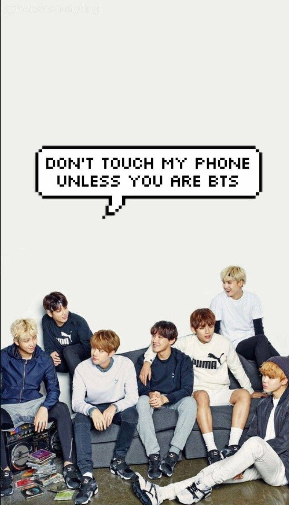 Don’t Touch Phone Lockscreen Bts Background