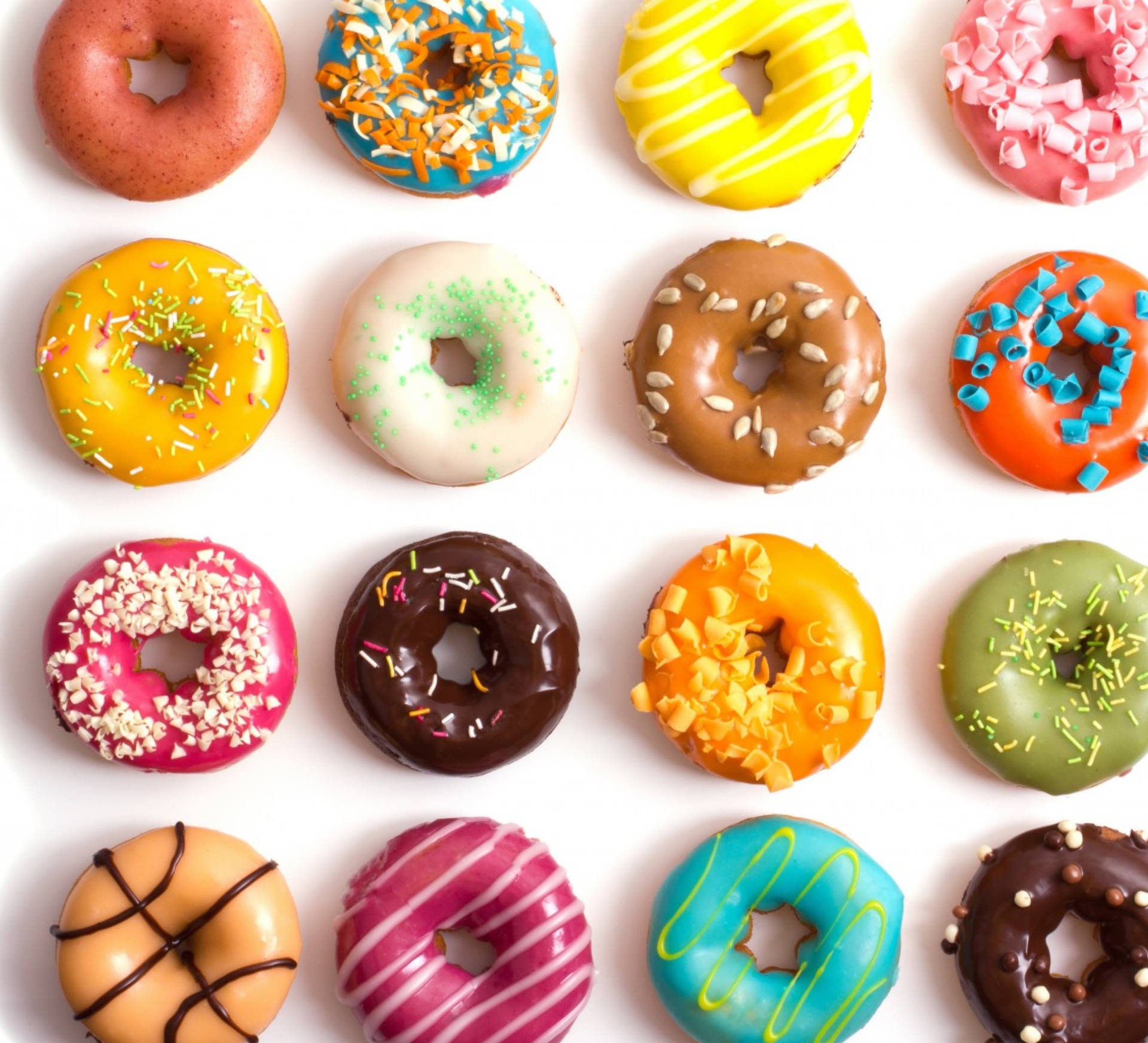Donuts Aesthetic Pattern Background