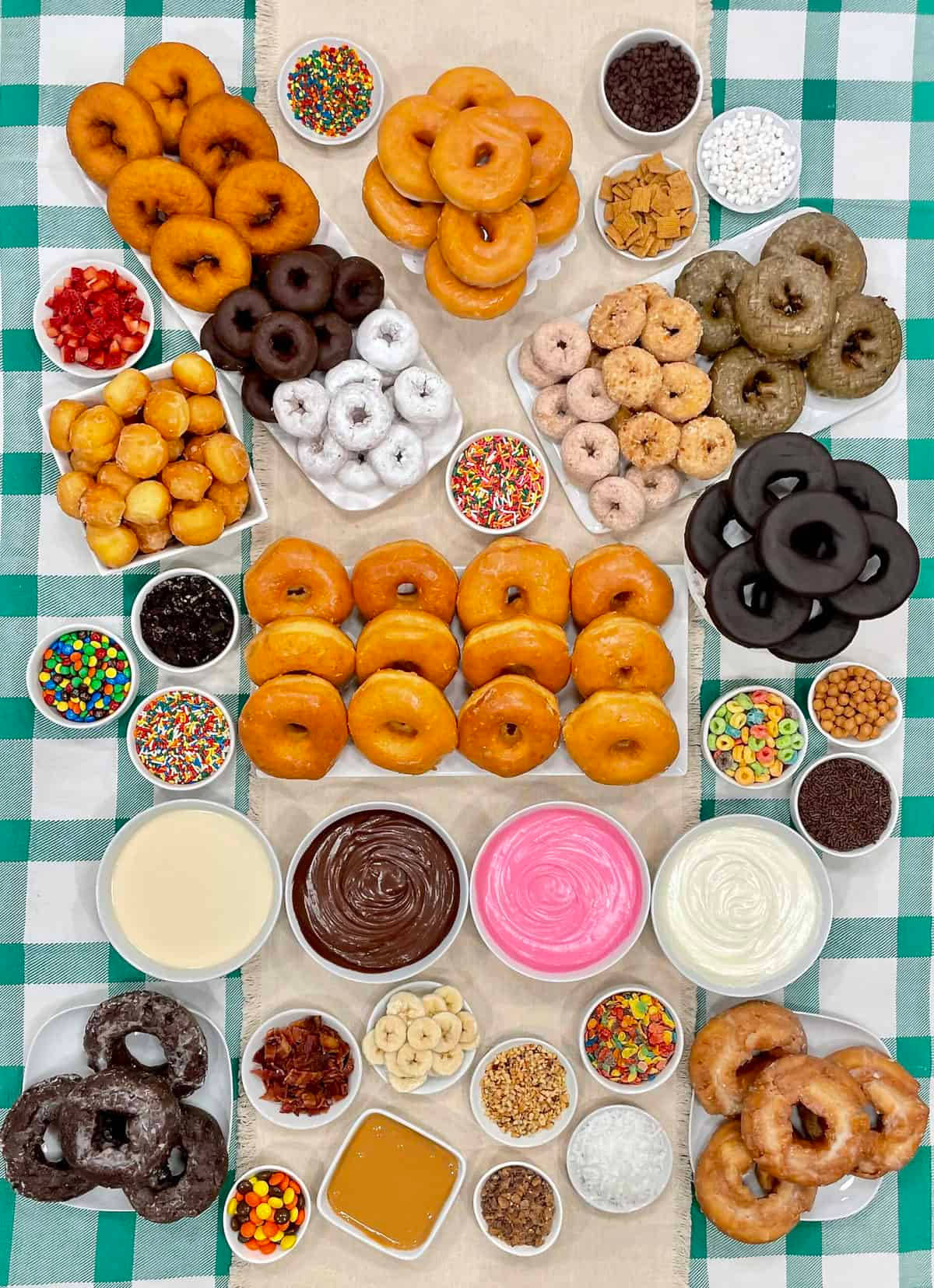 Donuts And Sweets Picnic Background