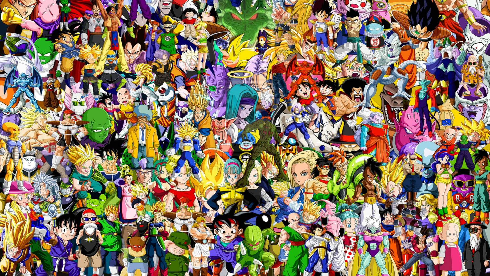 Doodle Art Dragon Ball Anime Background