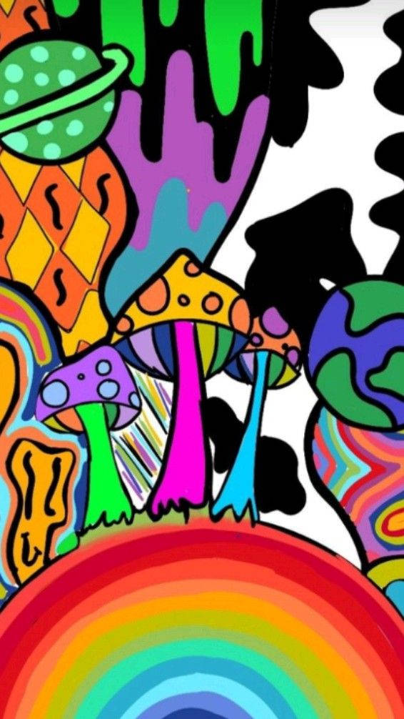 Doodle Cool Vibes Background