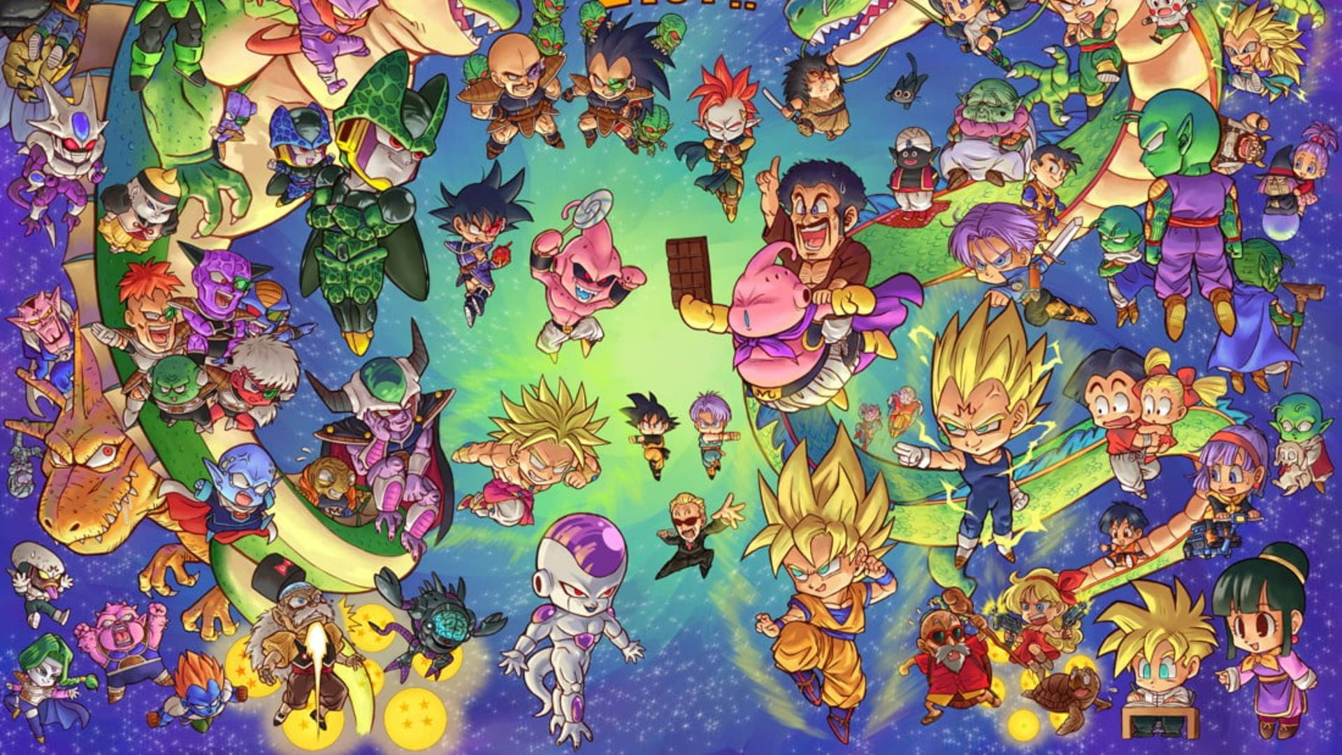 Doodle Dragon Ball Z Background